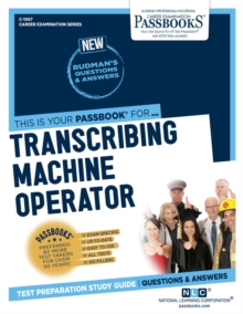 Transcribing Machine Operator, Paperback / softback Book Transcribing Machine Operator, Paperback / softback Book