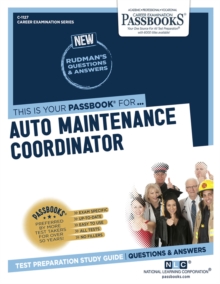 Auto Maintenance Coordinator, Paperback / softback Book Auto Maintenance Coordinator, Paperback / softback Book
