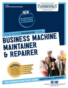 Business Machine Maintainer & Repairer, Paperback / softback Book Business Machine Maintainer & Repairer, Paperback / softback Book