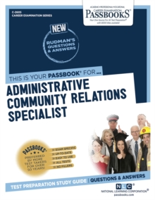 Administrative Community Relations Specialist, Paperback / softback Book Administrative Community Relations Specialist, Paperback / softback Book