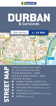 Street Map - Durban and Surrounds, Sheet map, folded Book Street Map - Durban and Surrounds, Sheet map, folded Book