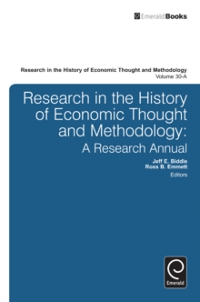 Research in the History of Economic Thought and Methodology : A Research Annual, Hardback Book Research in the History of Economic Thought and Methodology : A Research Annual, Hardback Book