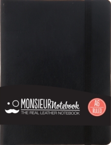 Monsieur Notebook Leather Journal - Black Ruled Small A6, Leather / fine binding Book Monsieur Notebook Leather Journal - Black Ruled Small A6, Leather / fine binding Book