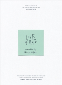 Lists of Note, Hardback Book Lists of Note, Hardback Book