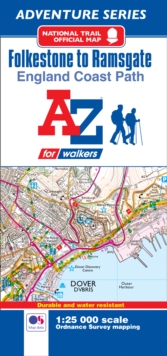 England Coast Path Folkestone to Ramsgate Adventure Map, Sheet map, folded Book England Coast Path Folkestone to Ramsgate Adventure Map, Sheet map, folded Book