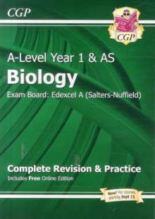 New A-Level Biology: Edexcel A Year 1 & AS Complete Revision & Practice with Online Edition : Exam Board: Edexcel A (Salters-Nuffield), Paperback Book New A-Level Biology: Edexcel A Year 1 & AS Complete Revision & Practice with Online Edition : Exam Board: Edexcel A (Salters-Nuffield), Paperback Book