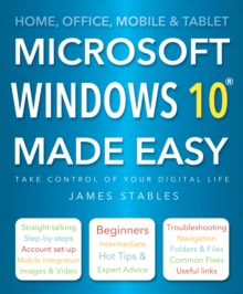 Windows 10 Made Easy, Paperback Book Windows 10 Made Easy, Paperback Book