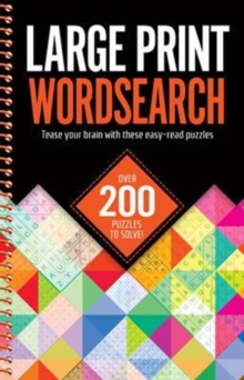 Large Print Wordsearches, Spiral bound Book Large Print Wordsearches, Spiral bound Book