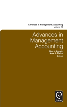 Advances in Management Accounting, Hardback Book Advances in Management Accounting, Hardback Book