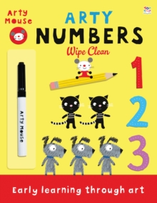Arty Numbers Wipe Clean, Paperback Book Arty Numbers Wipe Clean, Paperback Book
