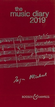 MUSIC DIARY 2019 RED, Paperback Book MUSIC DIARY 2019 RED, Paperback Book