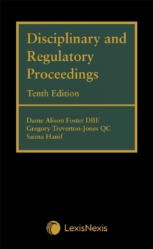 Disciplinary and Regulatory Proceedings