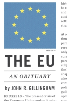 The EU : An Obituary