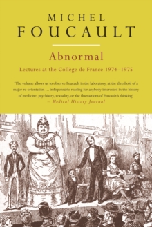 Abnormal : Lectures at the College de France, 1974-1975