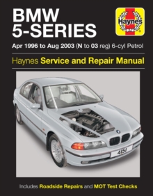 BMW 5-Series 6-cyl Petrol (April 96 - Aug 03) Haynes Repair Manual : 96-03