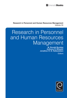 Research in Personnel and Human Resources Management, Hardback Book Research in Personnel and Human Resources Management, Hardback Book