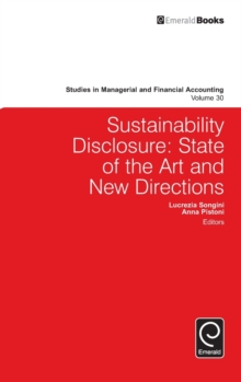 Sustainability Disclosure : State of the Art and New Directions, Hardback Book Sustainability Disclosure : State of the Art and New Directions, Hardback Book