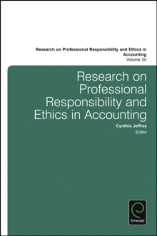 Research on Professional Responsibility and Ethics in Accounting, Hardback Book Research on Professional Responsibility and Ethics in Accounting, Hardback Book