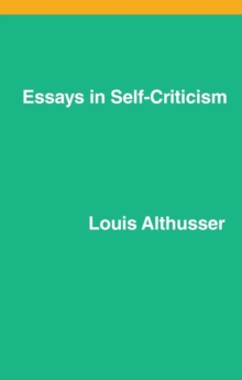 ESSAYS IN SELF CRITICISM, Paperback Book ESSAYS IN SELF CRITICISM, Paperback Book