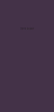 Fashion Diary Purple Soft Touch Slim D 2019, Paperback Book Fashion Diary Purple Soft Touch Slim D 2019, Paperback Book