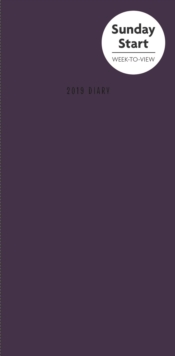 Sunday Start Purple Soft Touch Slim D 2019, Paperback Book Sunday Start Purple Soft Touch Slim D 2019, Paperback Book