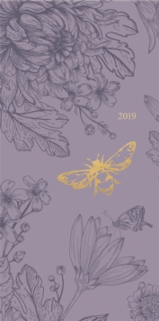 Fashion Diary Floral Bee Slim D 2019, Paperback Book Fashion Diary Floral Bee Slim D 2019, Paperback Book