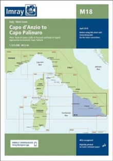 Imray Chart M18 : Capo d'Anzio to Capo Palinuro, Sheet map, folded Book Imray Chart M18 : Capo d'Anzio to Capo Palinuro, Sheet map, folded Book