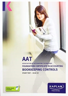 BOOKKEEPING CONTROLS - STUDY TEXT, Paperback / softback Book BOOKKEEPING CONTROLS - STUDY TEXT, Paperback / softback Book