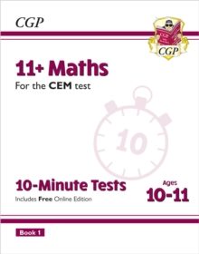 11+ CEM 10-Minute Tests: Maths - Ages 10-11 Book 1 (with Online Edition)