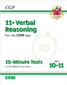 11+ CEM 10-Minute Tests: Verbal Reasoning - Ages 10-11 Book 2 (with Online Edition)