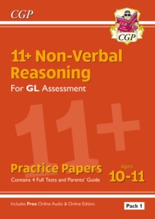 11+ GL Non-Verbal Reasoning Practice Papers: Ages 10-11 Pack 1 (inc Parents' Guide & Online Ed)