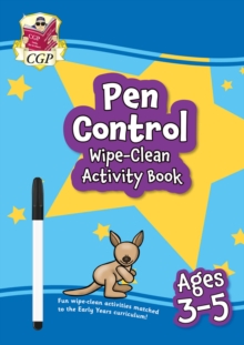 New Pen Control Wipe-Clean Activity Book for Ages 3-5 (with pen)