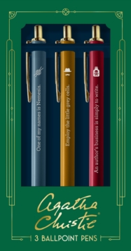 Agatha Christie Pen Set : 3 Ballpoint Pens