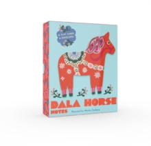 Dala Horse Notes : 16 Flat Cards and 16 Envelopes