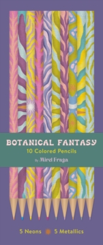Botanical Fantasy: 10 Colored Pencils : 5 Neons & 5 Metallics