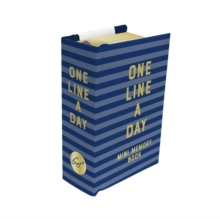Navy Stripes Mini One Line a Day : A One-Year Memory Book