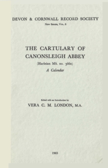 The Cartulary of Canonsleigh Abbey