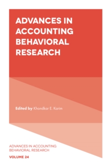 Advances in Accounting Behavioral Research