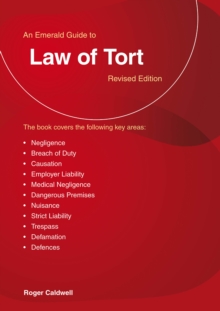 An Emerald Guide To The Law Of Tort