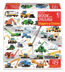 Usborne Book and Jigsaw Diggers and Cranes