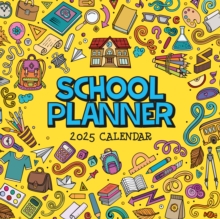 School Planner 2025 Square Wall Calendar