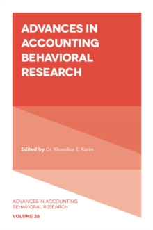 Advances in Accounting Behavioral Research