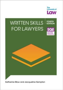 SQE2 - Written Skills For Lawyers 4e