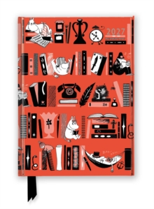 Moomin Bookshelves 2027 Luxury Diary Planner - Page To View With Notes Flame Tree Studio