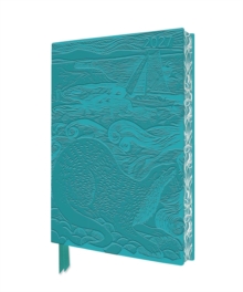 Angela Harding: Shetland Otter & Windsong 2027 Artisan Art Vegan Leather Diary Planner  Page to View with Notes