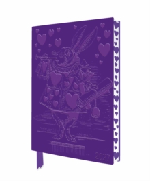Alice's Adventures in Wonderland: White Rabbit 2027 Artisan Art Vegan Leather Diary Planner - Page to View with Notes