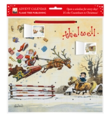 Norman Thelwell: Showjumping Santa Advent Calendar (with stickers)