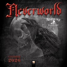 Flame Tree Publishing Alchemy, Neverworld Wall Calendar 2026 (Art Calendar)