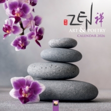 Flame Tree Publishing Zen Art & Poetry Wall Calendar 2026 (Art Calendar)