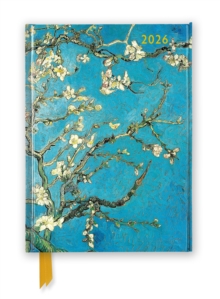 Flame Tree Publishing Vincent Van Gogh, Almond Blossom 2026 Luxury Diary Planner - Page To View With Notes